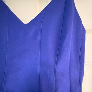 KEEPSAKE WOMEN INDIGO BLUE STRAP A-LINE BEAUTIFUL DRESS SIZE M